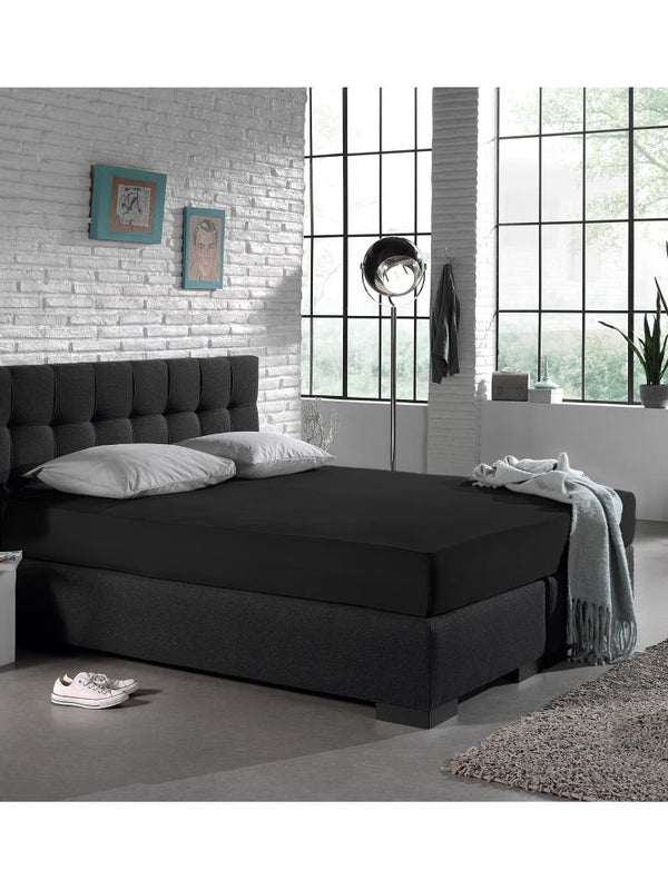 Fitted sheet jersy black