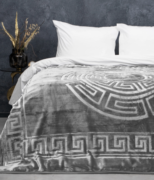 Luksuriøst tæppe -  Grå